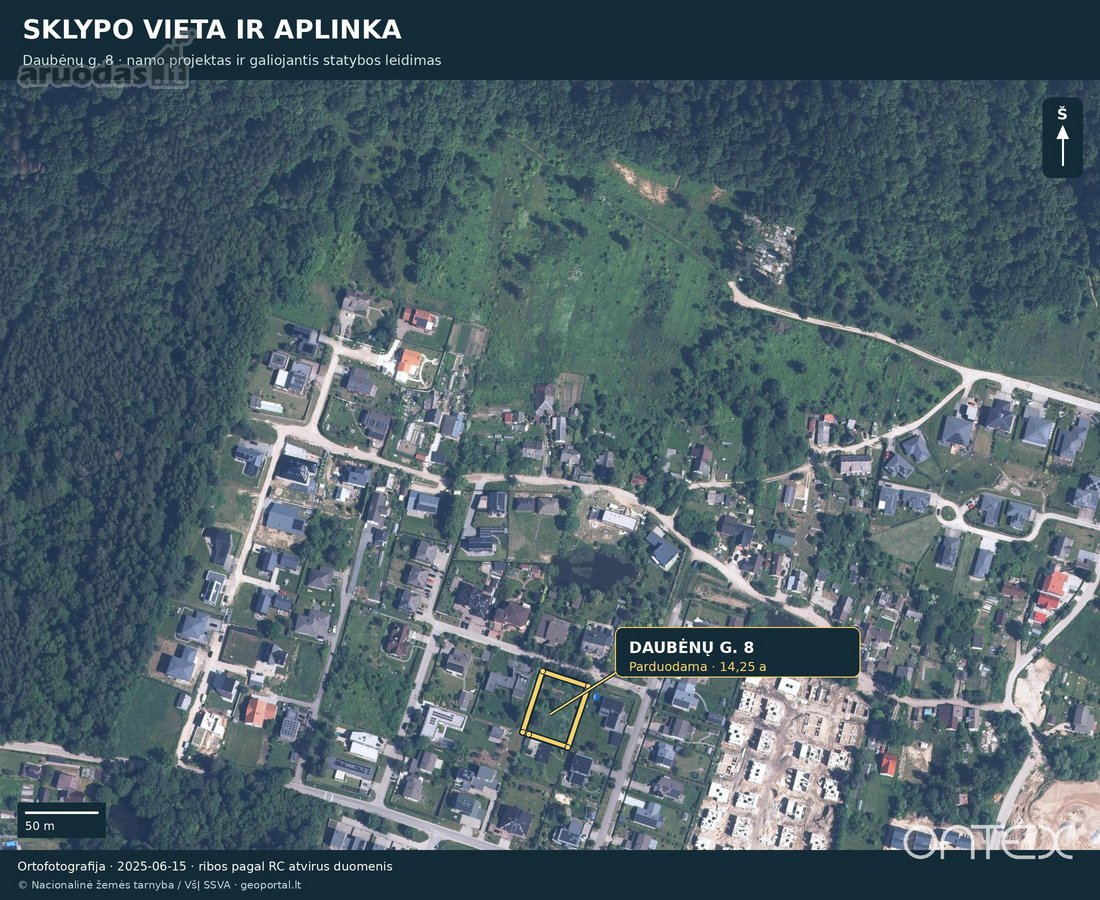 **Privati erdvė jūsų namams – 14,25 a sklypas - nuotraukos Nr. 21