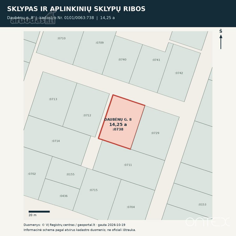 **Privati erdvė jūsų namams – 14,25 a sklypas - nuotraukos Nr. 23
