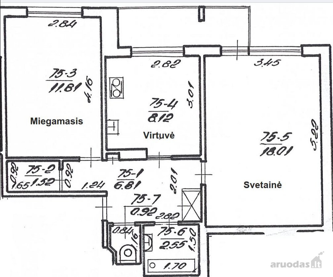 Išnuomojamas tvarkingas, suremontuotas ir - nuotraukos Nr. 12