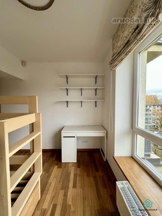 Išnuomojamas šviesus ir erdvus 3 kambarių - nuotraukos Nr. 15