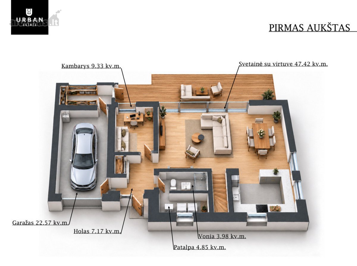 A++ Klasės Modernios Architektūros Namai - nuotraukos Nr. 16
