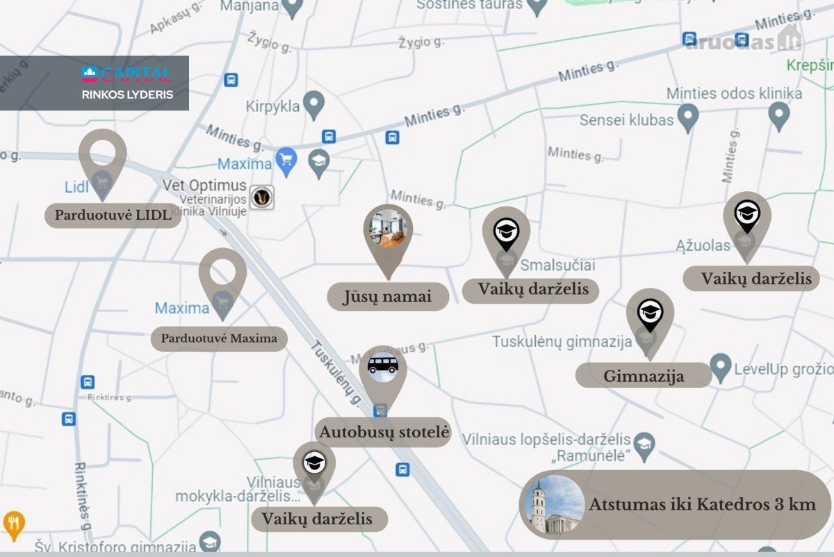 Nuomojamas Stilingai Įrengtas 3 Kambarių - nuotraukos Nr. 33