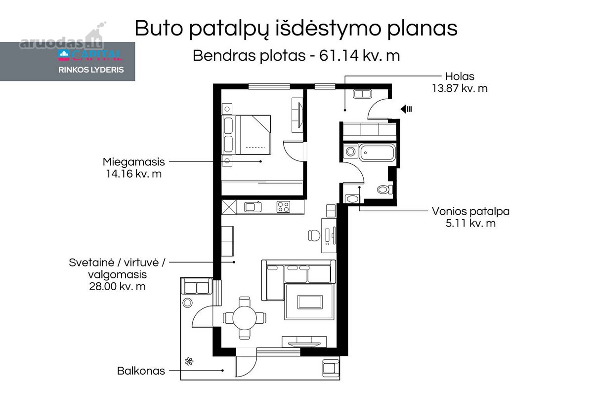 Parduodamas Itin Erdvus Ir Pilnai Įrengtas 2 - nuotraukos Nr. 25