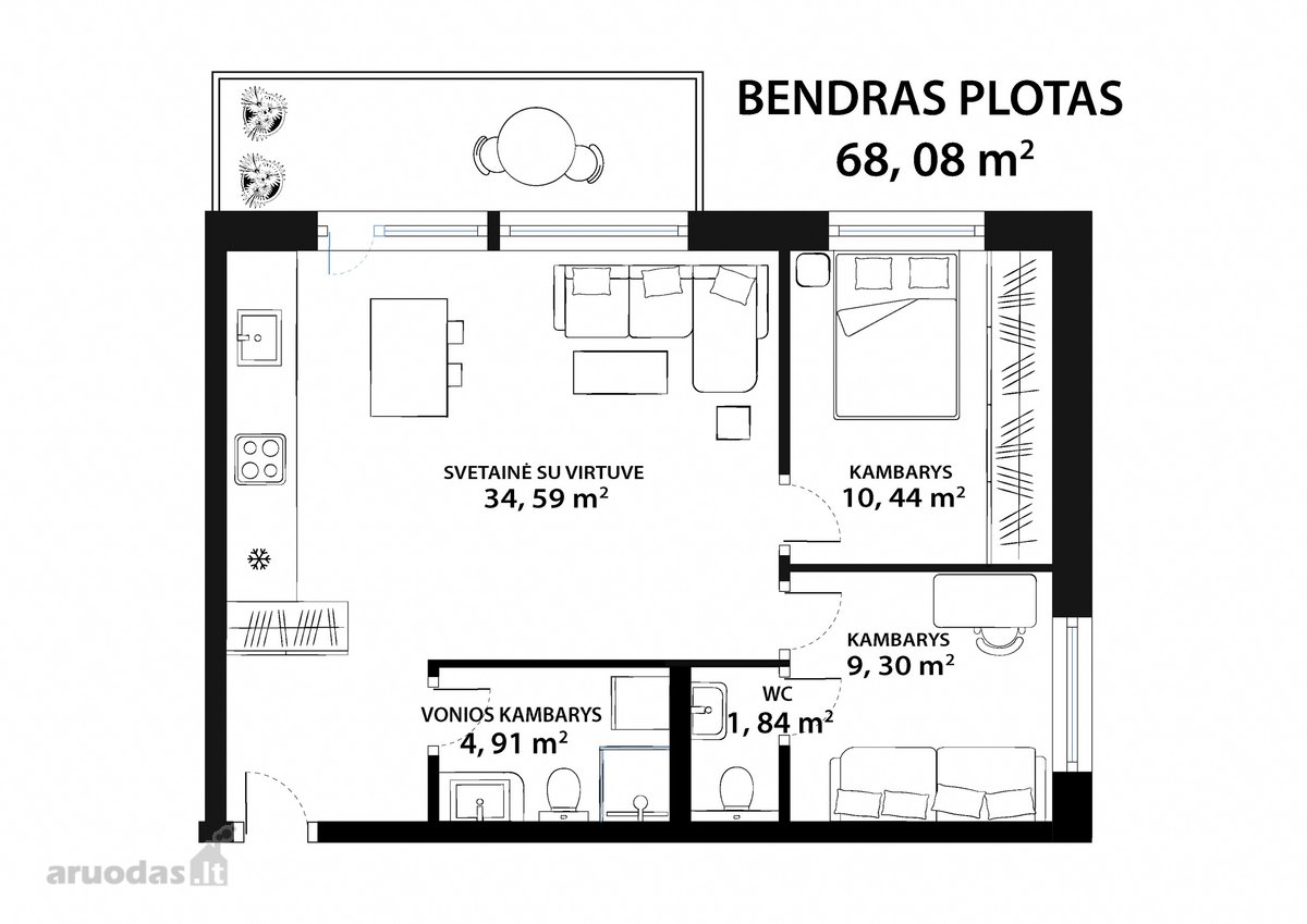 Naujas Pasiūlymas Kaune – 3 K. Žemuosiuose - nuotraukos Nr. 32