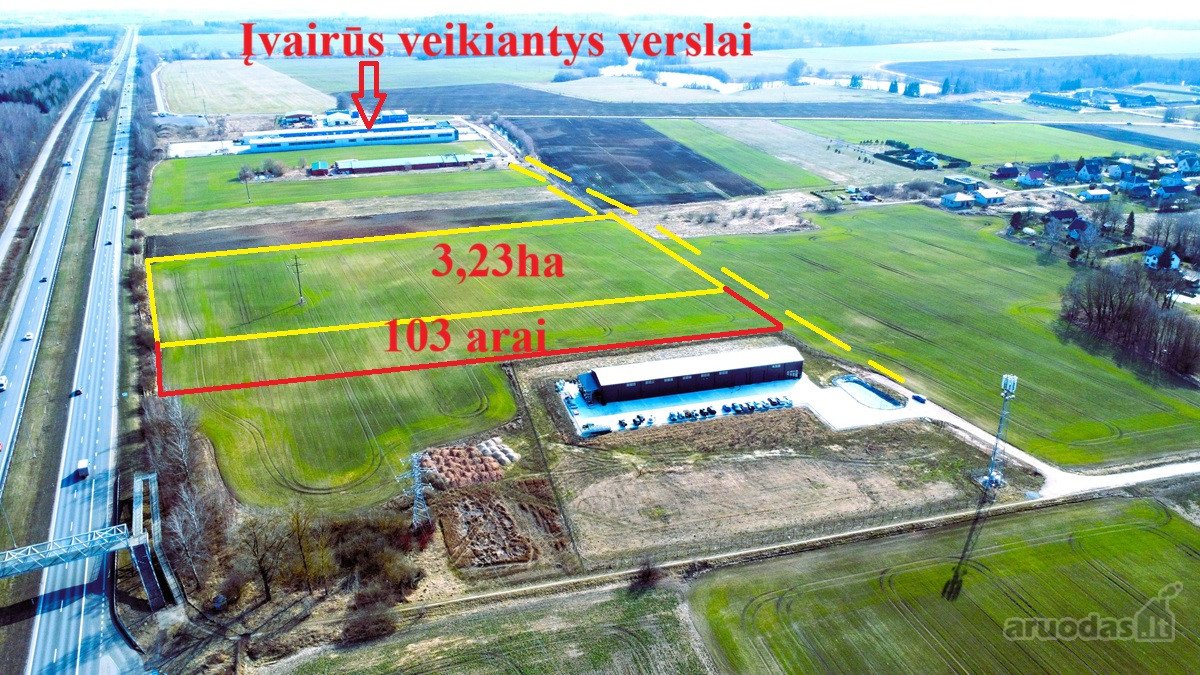 Parduodamas 3,23 Ha Sklypas Prie Magistralės - nuotraukos Nr. 9