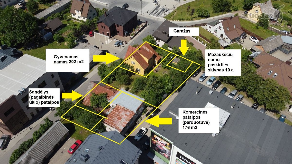 Paduodamas namas su komercinėmis patalpomis, - nuotraukos Nr. 10