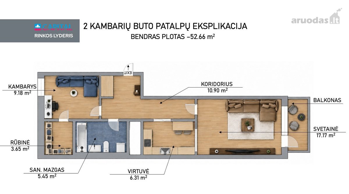 Parduodamas Pilnai Įrengtas, Funkcionalaus - nuotraukos Nr. 21
