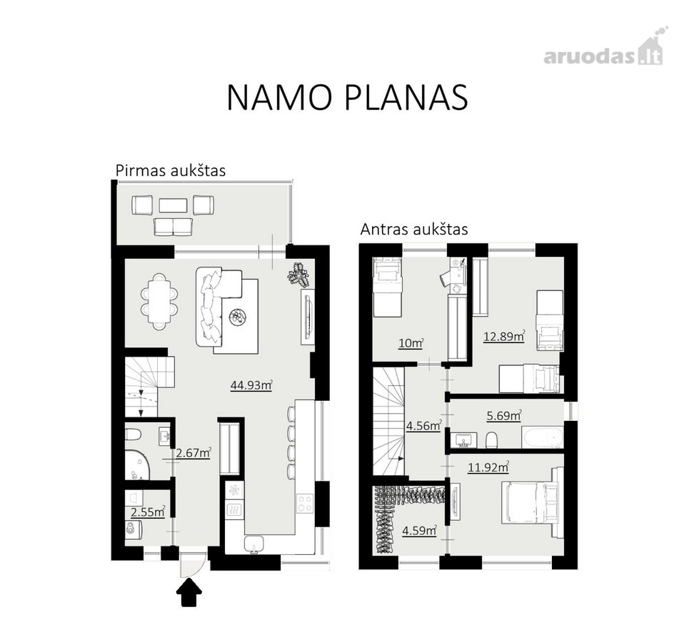 Modernaus Interjero Ir Kokybiškos Statybos - nuotraukos Nr. 21