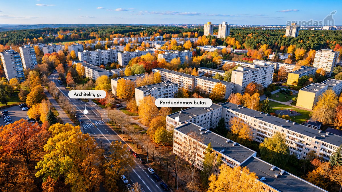 Parduodamas 3 Kambarių Butas Architektų G. 27 - nuotraukos Nr. 14