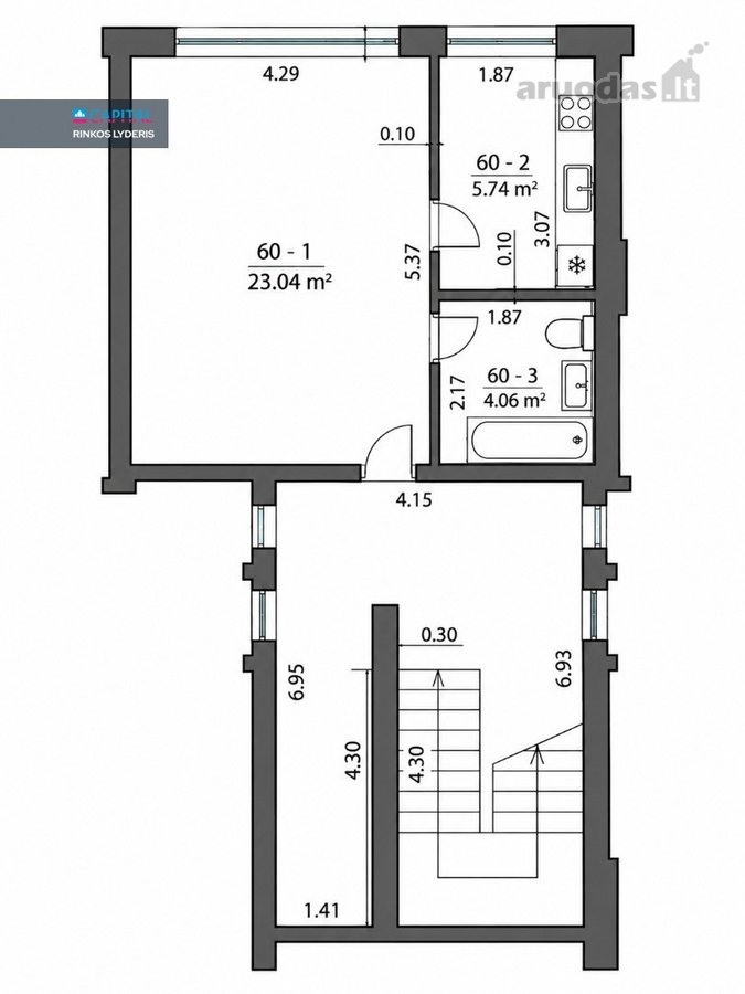 Parduodamas Jaukus Ir Šiltas 1 Kambario Butas - nuotraukos Nr. 13