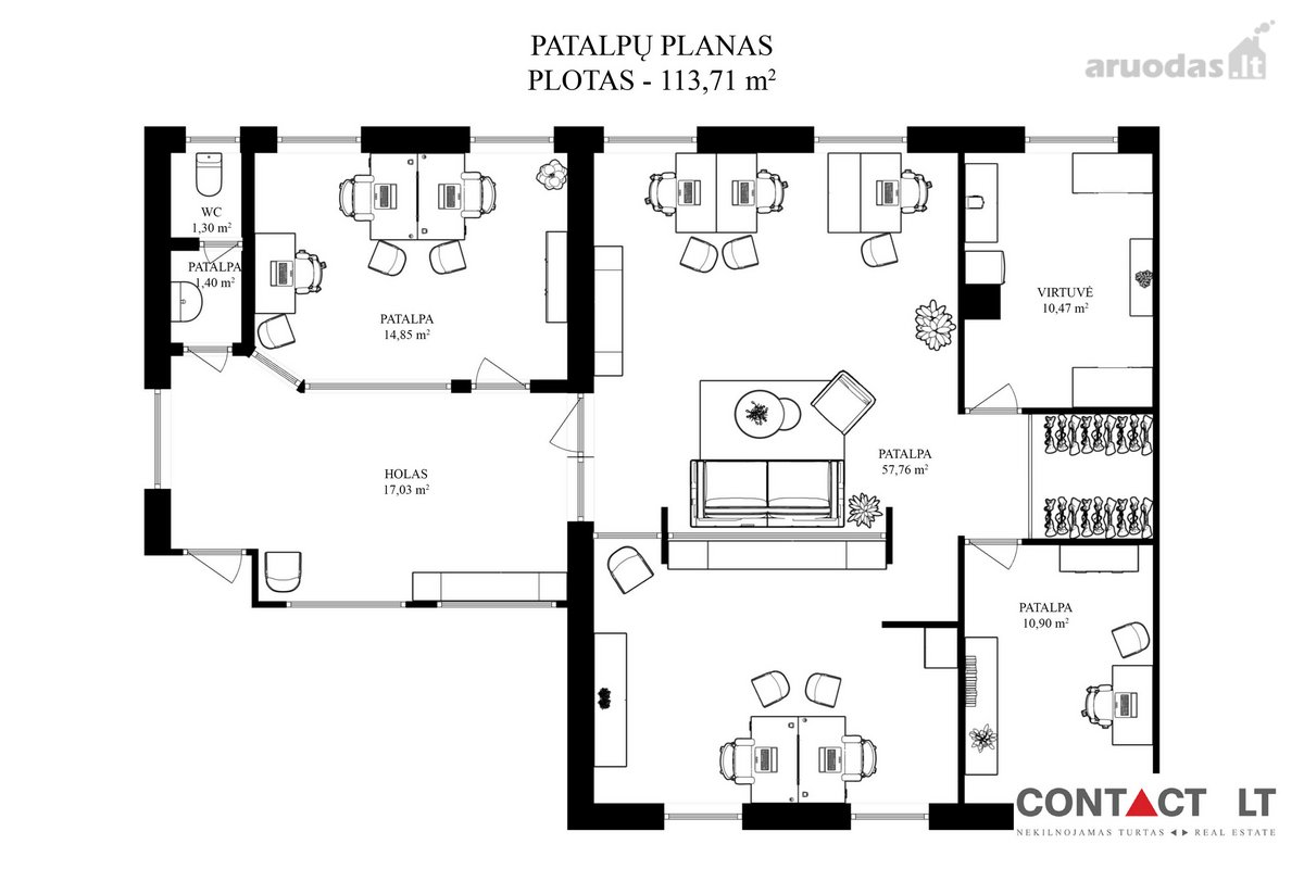 Parduodamos komercinės patalpos Laisvės pr. - nuotraukos Nr. 23