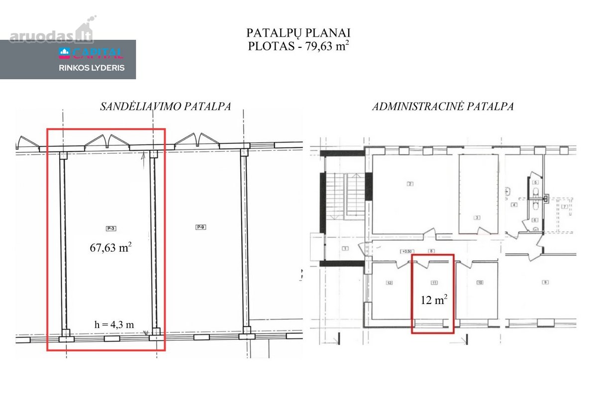 Nuomojamos 80 Kv. M Komercinės Patalpos - nuotraukos Nr. 19
