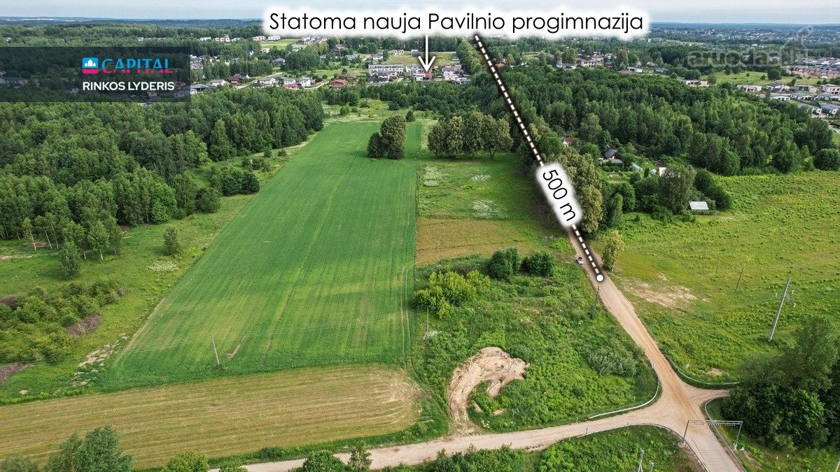 Parduodamas erdvus 18 arų namų valdos sklypas - nuotraukos Nr. 8