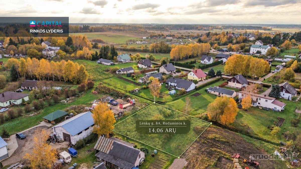 Parduodamas 14,06 Arų Namų Valdos Sklypas - nuotraukos Nr. 6