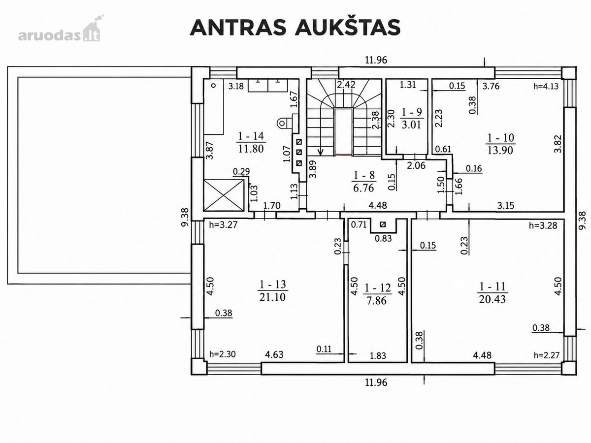 Namas gausiai šeimai Aleksote – 208,87 m² - nuotraukos Nr. 87
