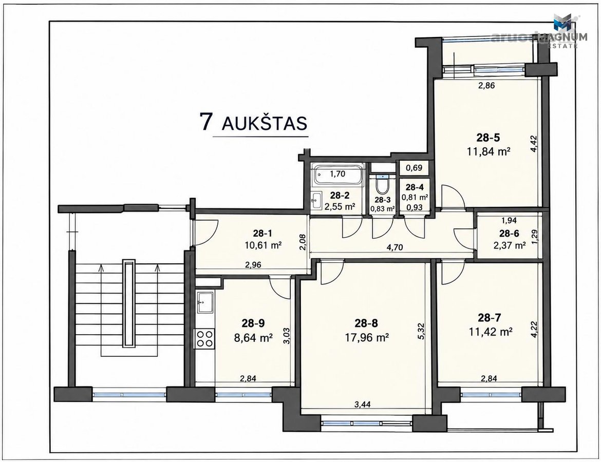 Parduodamas Tvarkingas 3 Kambarių Butas - nuotraukos Nr. 12