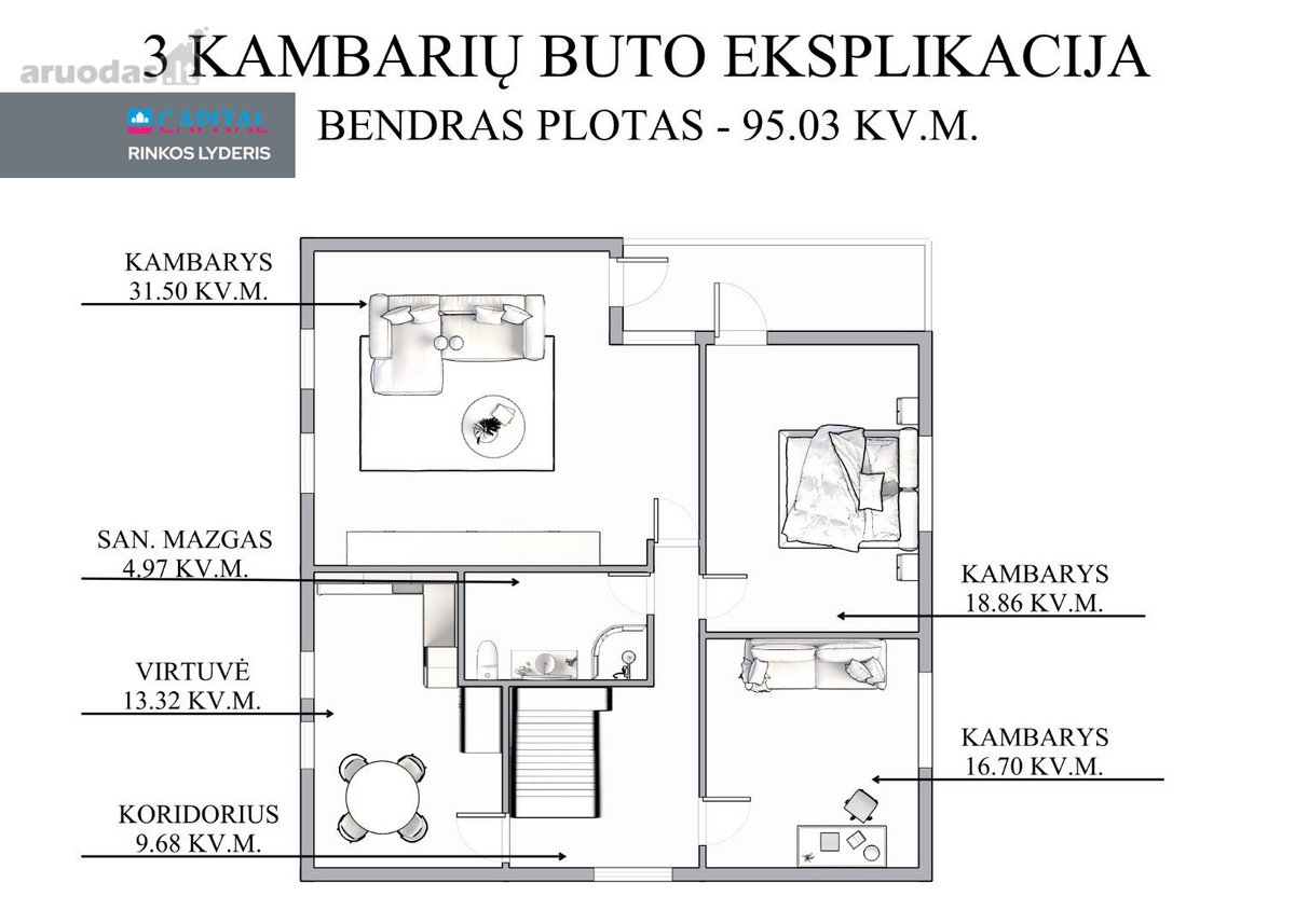Nuomojamas Erdvus Ir Funkcionaliai - nuotraukos Nr. 18