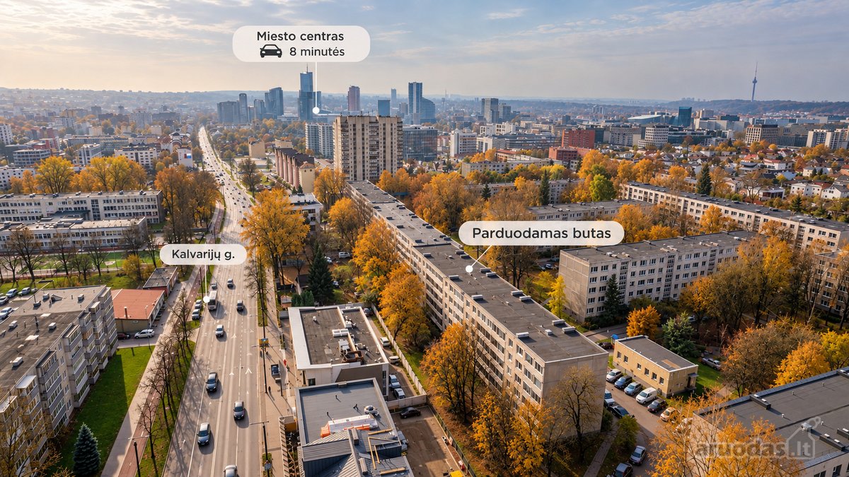 Parduodamas Erdvus 4 Kambarių Butas Kalvarijų - nuotraukos Nr. 10