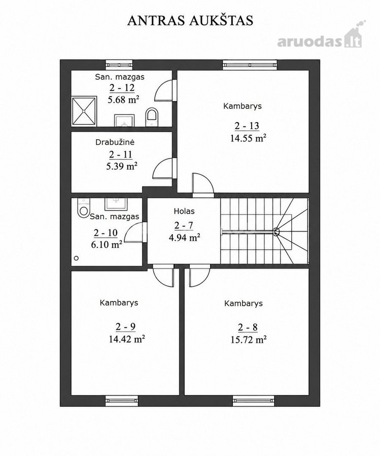 Parduodamas 2022 m. statybos, moderniai - nuotraukos Nr. 22