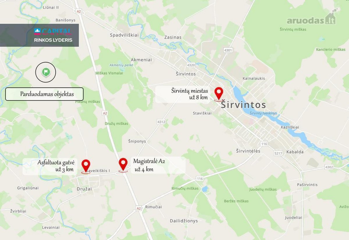 Širvintų R. Degučių Kaime Parduodamas 5,56 Ha - nuotraukos Nr. 3