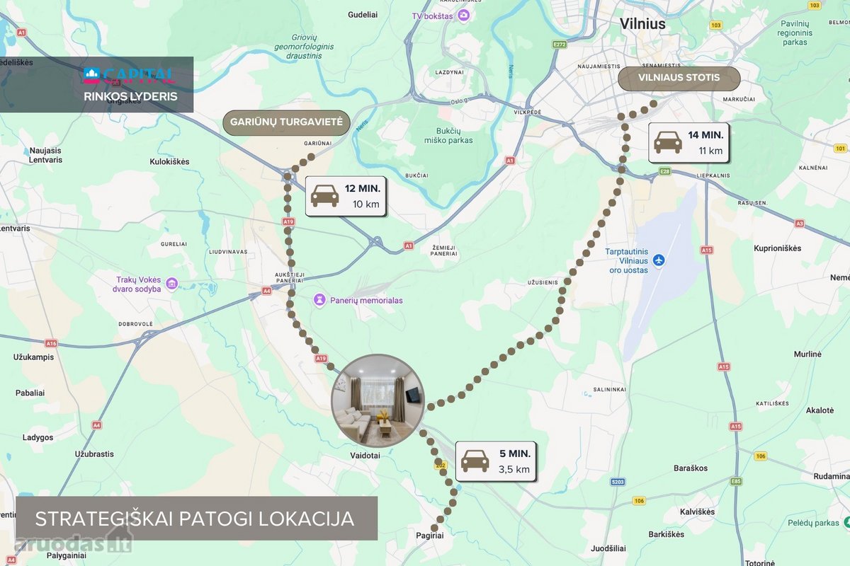 Nuomojamas Šviesus 3 Kambarių Butas Parko G., - nuotraukos Nr. 18