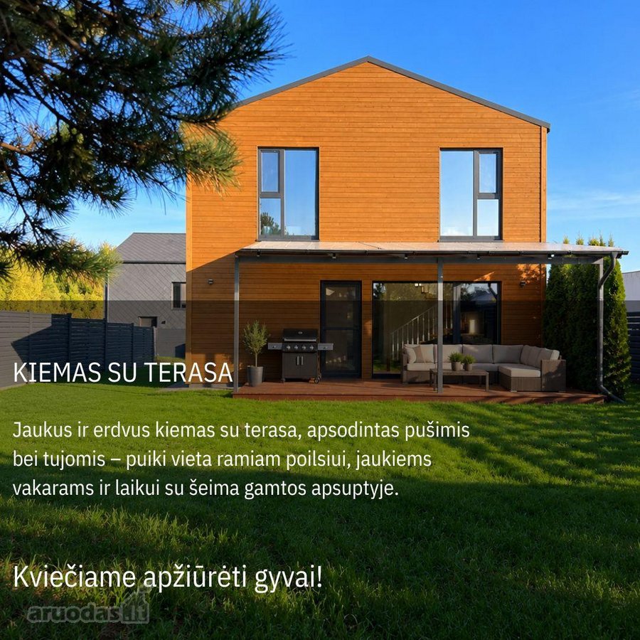 Parduodamas Pilnai Įrengtas A++ Klasės Namas - nuotraukos Nr. 35
