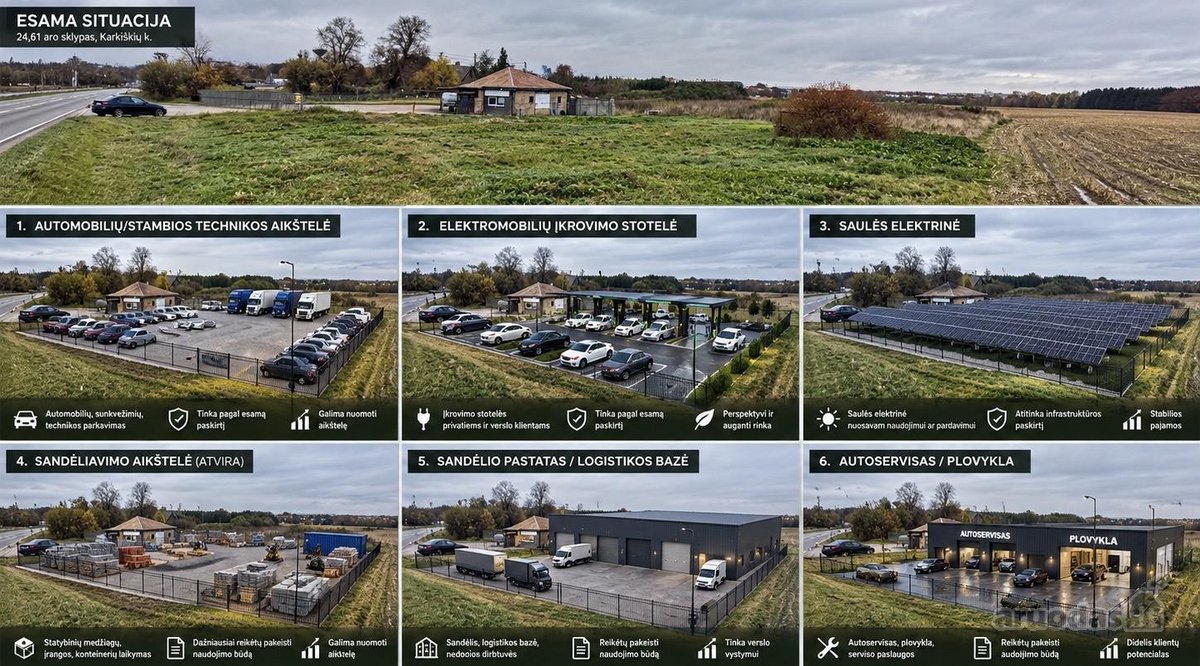 Parduodamas 24,61 aro sklypas Kauno rajone, - nuotraukos Nr. 9