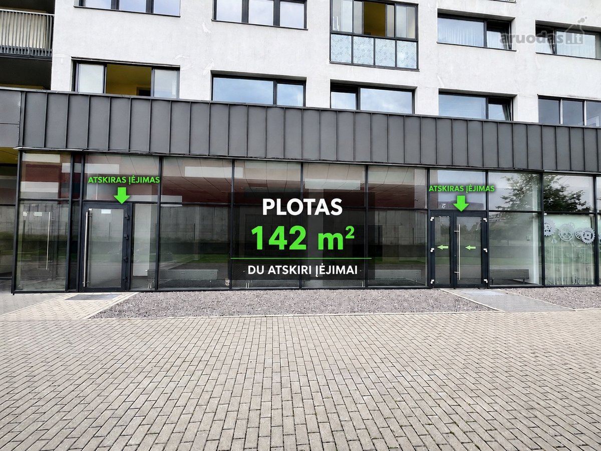 Nuomojamos 79 m² / 142 m² Prekybos / Paslaugų - nuotraukos Nr. 4