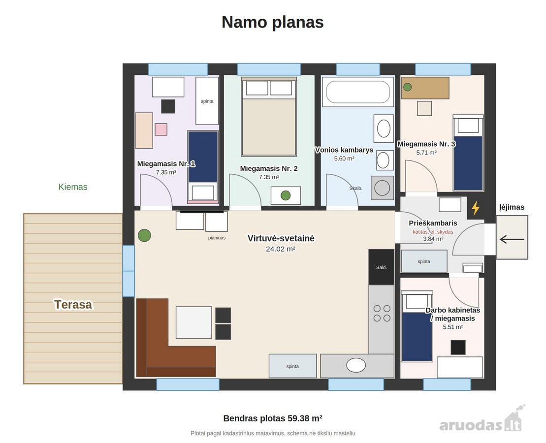 Nuomojamas Jaukus Namas Šeimai Baukštininkuose - nuotraukos Nr. 35