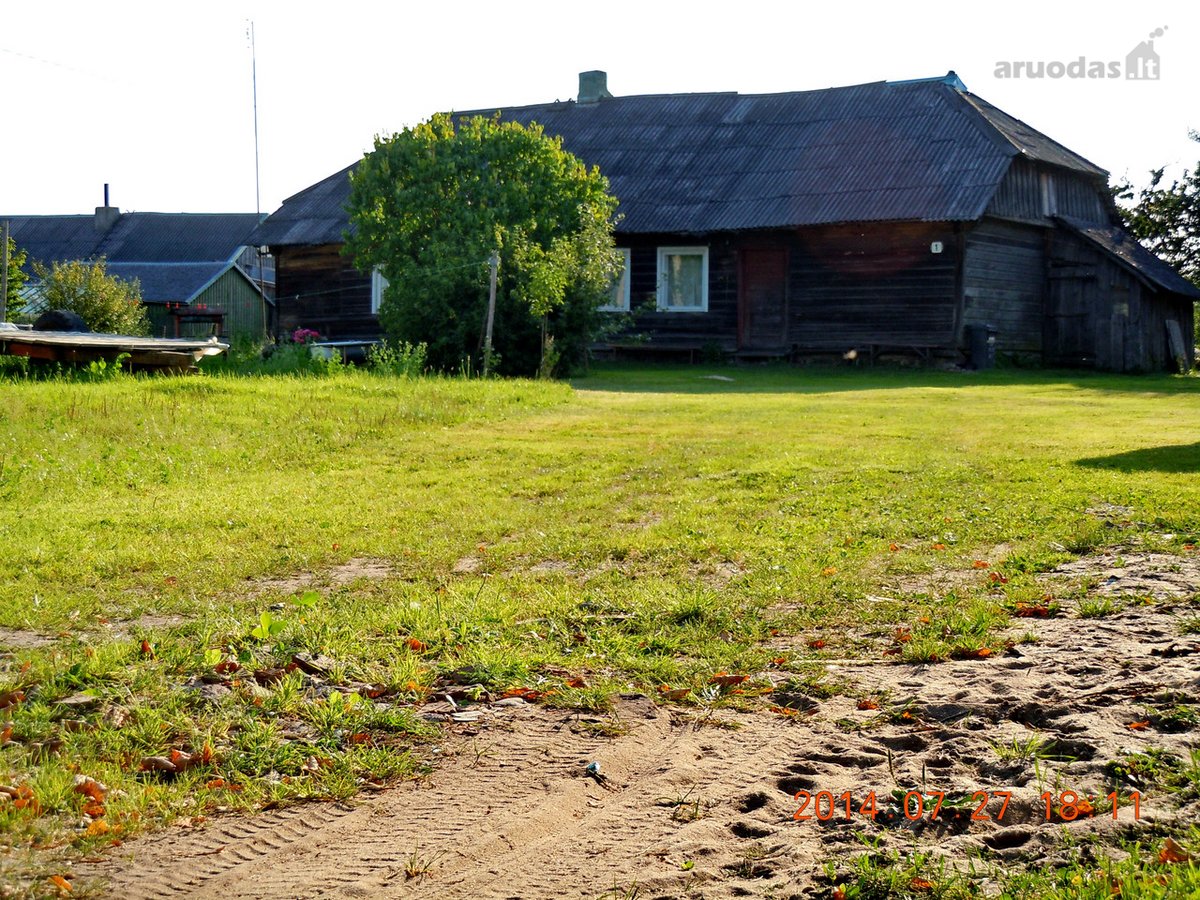 Namas, Rietavo Sav. Tverų Mstl. Žalioji G., Medinė Sodyba Nekilnojamo ...