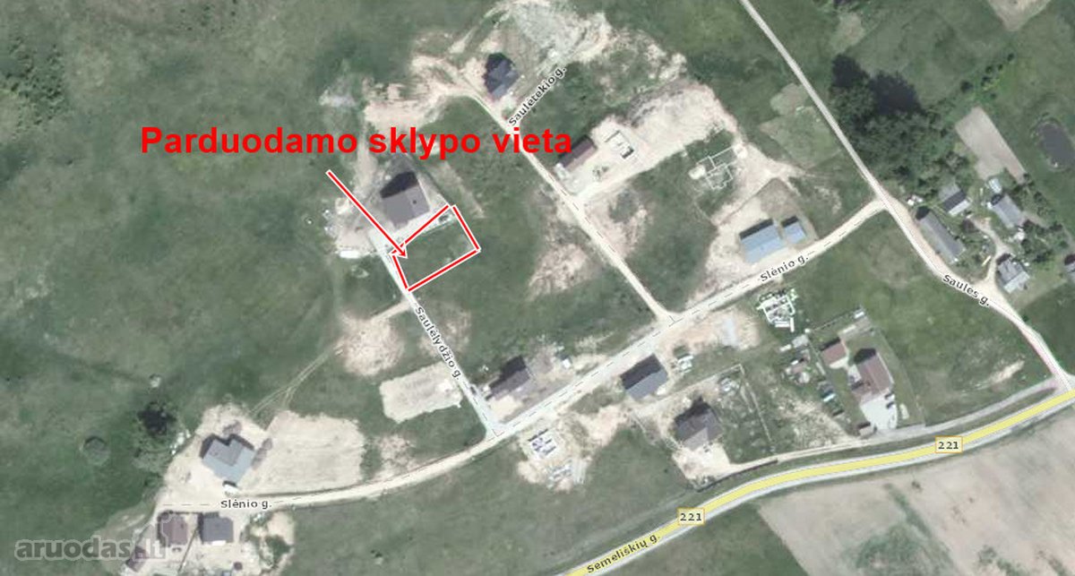 Parduodamas Namų Valdos Žemės Sklypas,