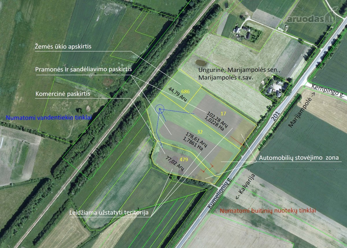 Parduodami 4 sklypai: 0.45 Ha; 0.77 Ha; 1.02 - nuotraukos Nr. 5