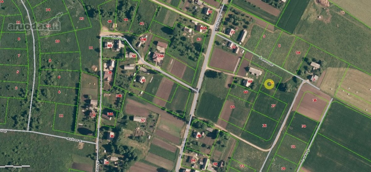 Parduodamas 11 arų žemės sklypas namo