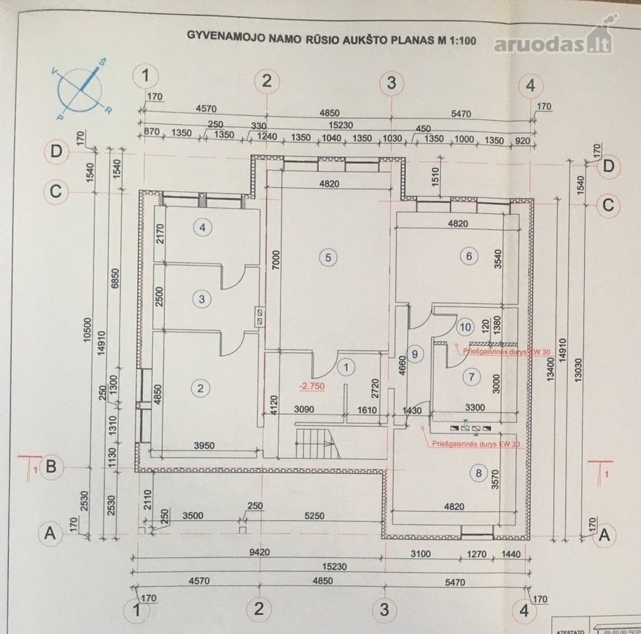 Parduodamas neįrengtas 418 m2 namas Jonavos r - nuotraukos Nr. 6
