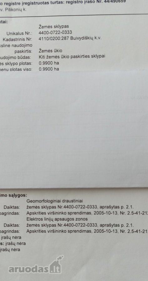 Parduodamas žemės ūkio paskirties sklypas. - nuotraukos Nr. 6