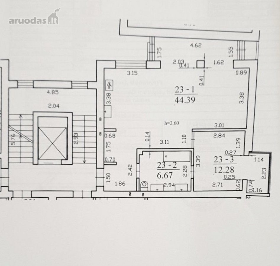 Išnuomojamas 2 kamb. butas Senamiesčio ir - nuotraukos Nr. 7