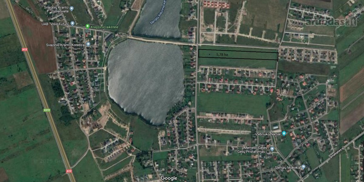 Parduodamas išskirtinis 5,78 ha sklypas