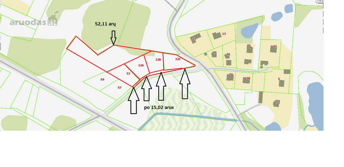 Parduodami namų valdos sklypai Suderveje M - nuotraukos Nr. 2