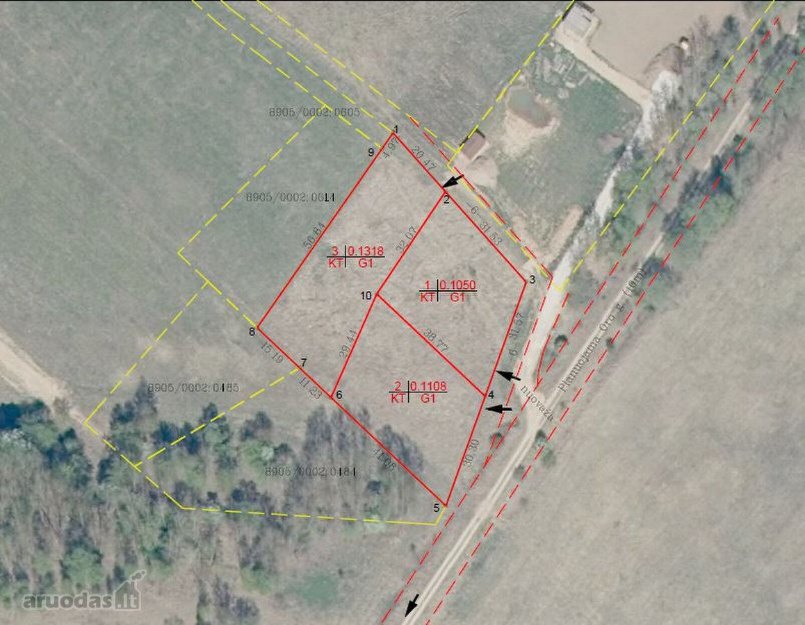 0.1005 Ha, 0.1108 Ha, 0.1318 ha Žemės Sklypai - nuotraukos Nr. 9