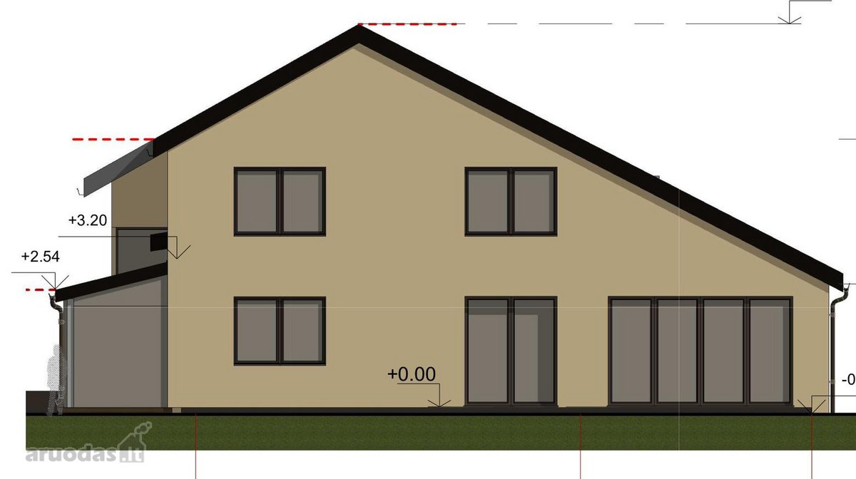 Parduodama namo dalis su projektu - nuotraukos Nr. 2