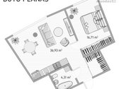 Išnuomojamas erdvus, jaukus ir šviesus 2-jų - nuotraukos Nr. 17