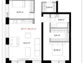 Parduodamas keturių kambarių 98,23 m2 butas, - nuotraukos Nr. 7
