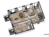 Parduodamas keturių kambarių 98,23 m2 butas, - nuotraukos Nr. 6