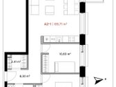 Parduodamas trijų kambarių 69,71 m2 butas - nuotraukos Nr. 7