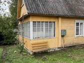 Parduodamas sodo sklypas su rąstiniu nameliu,