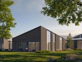 Šiuolaikinės architektūros namas moderniame