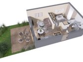 2 kambarių butas su didele terasa projekte - nuotraukos Nr. 5
