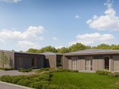 Šiuolaikinės architektūros namas moderniame