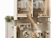 Modernūs 55,73 Kv. M Apartamentai Su Dideliu - nuotraukos Nr. 24