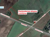 Parduodamas 2,0713 ha žemės sklypas